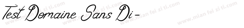 Test Domaine Sans Di字体转换